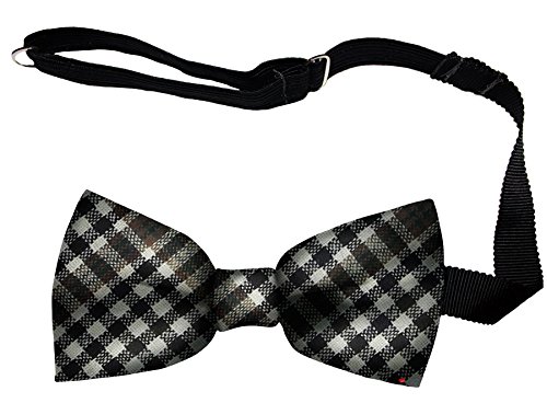 Noeud papillon en laine douce d'Écosse I LUV LTD style Burns Modern Check chic