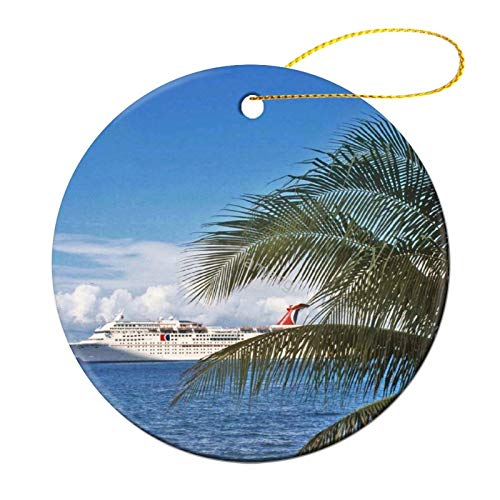 WeiaMaoYi 3 Inch Christmas Ornament, Carnival Cruise Ship Docked at Grand Cayman Xmas Ornaments, Keepsake Gift Memorial Peace & Happiness Christmas Decorations WeiaMaoYi 3 Inch Christmas Ornament, Carnival Cruise Ship Docked at Grand Cayman Xmas Ornaments, Keepsake Gift Memorial Peace & Happiness Christmas Decorations