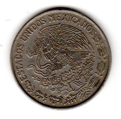 Miniatura 2 de Mexico Un Peso (1 Peso) 1970 Copper Nickel Coin.