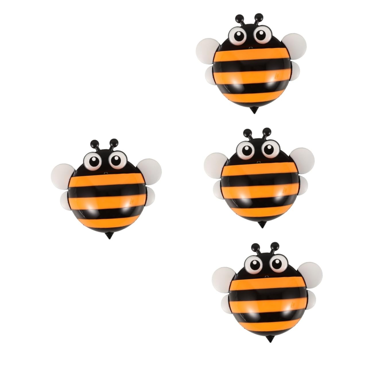 SHOWERORO 4 Portalápices Magnéticos Con Forma De Abeja Organizador De Escritorio Para Pizarra white.