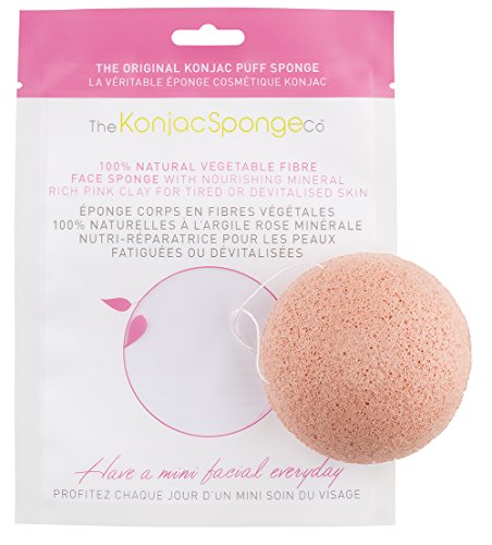 The Konjac Sponge Co Facial Puff Pink Clay - Esponja