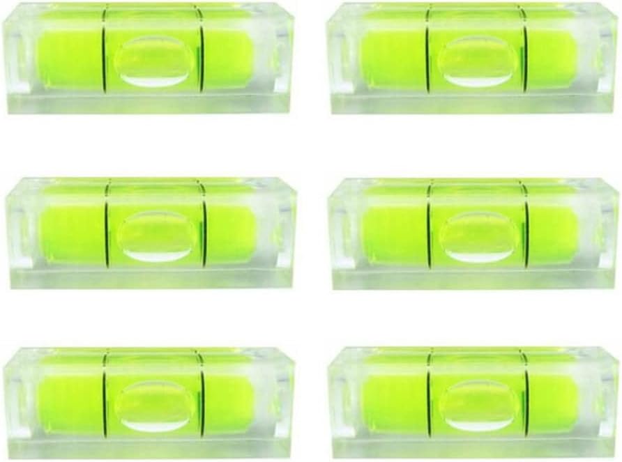10PCS Small Bubble Level Frame Mural Hanging 10x10x29mm Mini Square Spirit Level Picture Hanging Levels Mark Measuring Instruments Layout Tools