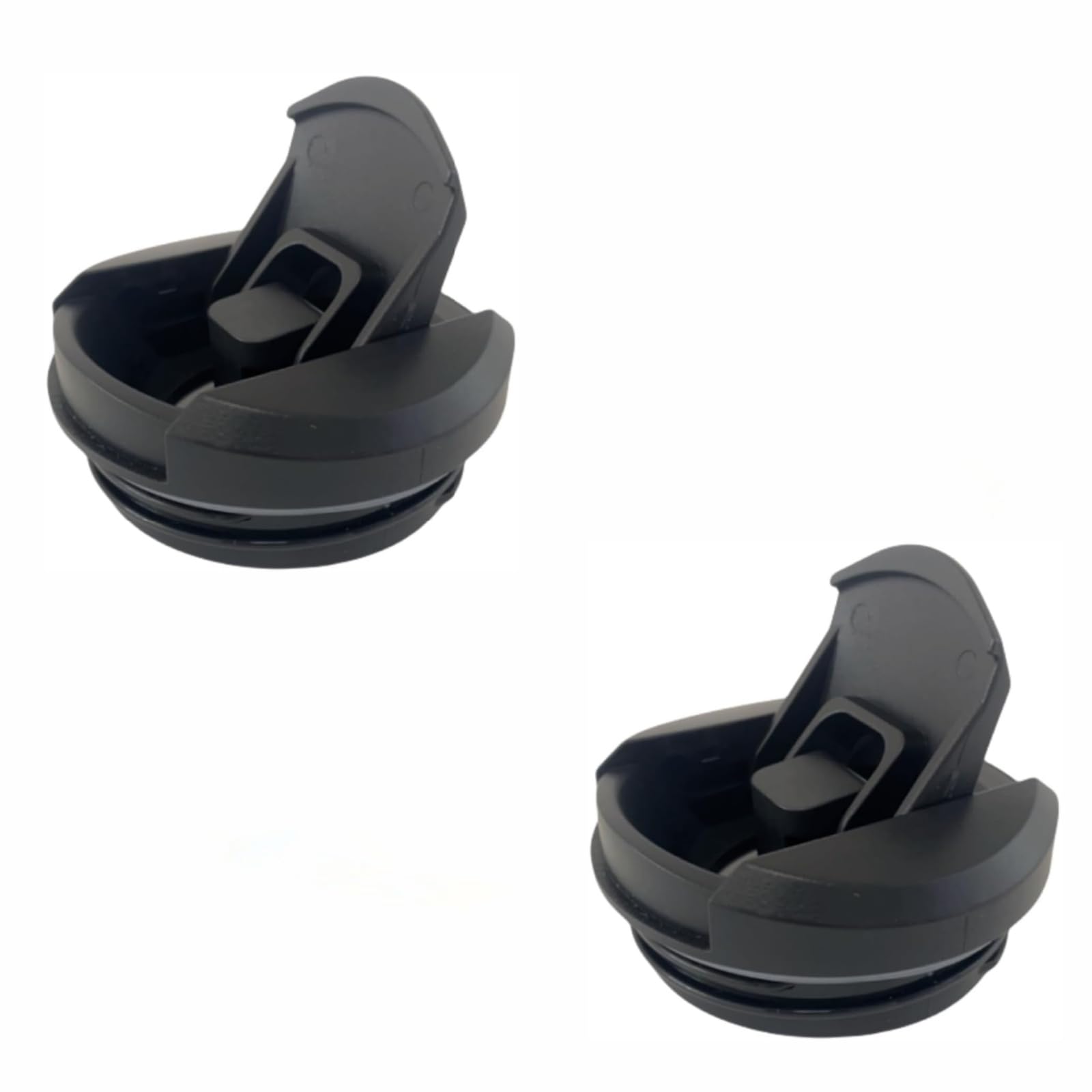 Faboumiu Replacement Lid Compatible with Stanley AeroLight 12oz 16oz 20oz Transit Bottle, Leakproof Water Bottle Cap Compatible for Stanley AeroLight Transit Bottles (2, Black)