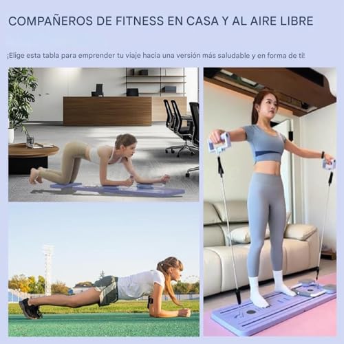 Tabla de pilates y equipo de entrenamiento multifunción para ejercicio interior 3