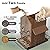 FlowaFoli Bird Feeders for Outdoors, Metal Bird Feeder with Double Suet Cage Weatherproof Metal Roof, 2 in 1 Mixed Seeds Suet Feeder, 4Lbs Large Capacity, Great for Finch?Cardinal?Chickadee?Brown?