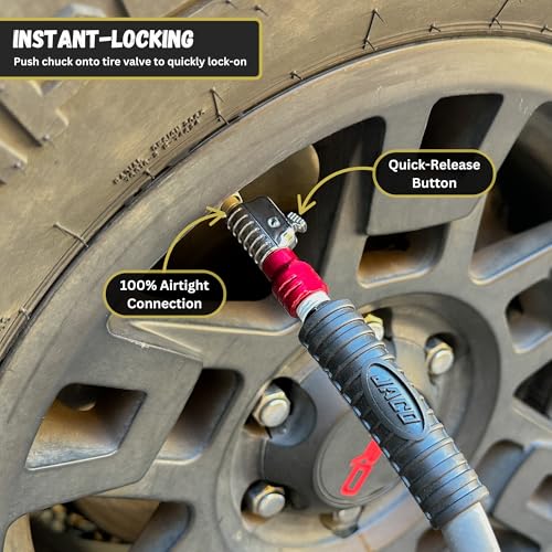 JACO Lightning S2-Series Tire Air Chuck - 1/4" F-NPT (Closed Flow)
