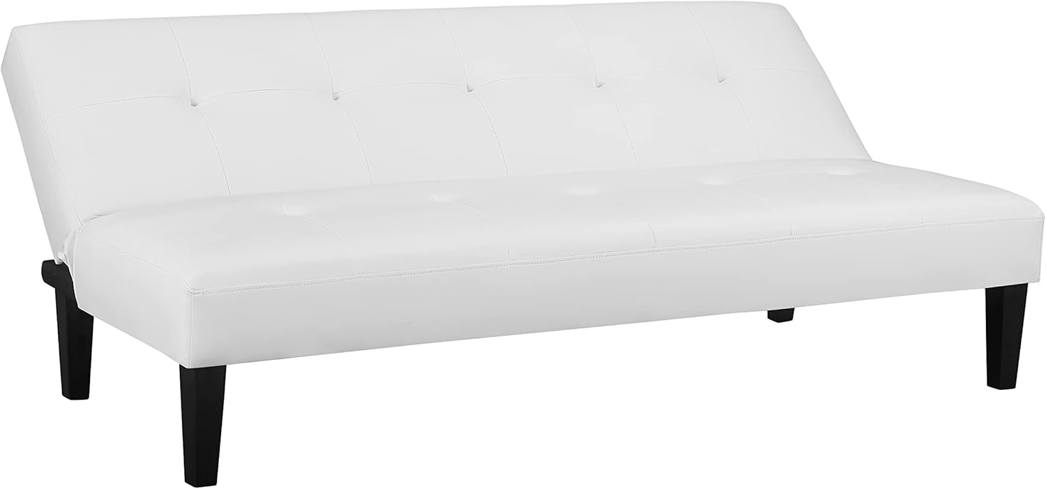 Naomi Home Button Tufted Futon Sofa Bed Pull Out Sofa Bed