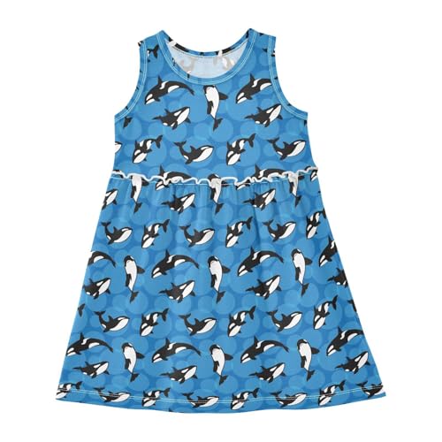Toddler Girls Dress Sleeveless Sundress Little Girl Tank Dresses for Kids 2-8 YR2