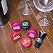 KORBAR – 5 Funny Reusable Silicone Caps Stoppers +1 Pourer, For Wine Bottle - Perfect Gift Accessory
