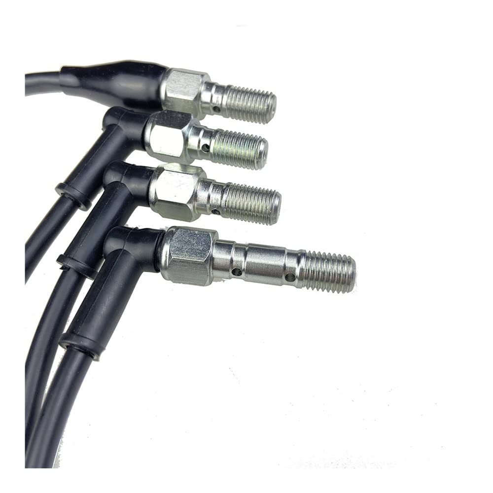 Bremsleitung Motorradzubehör Hydraulischer Bremsschalter Universal M10 Motorrad Hydraulischer Bremsdruck Rücklichtschalter Hohlschraube Motorrad Bremsschlauch(C)