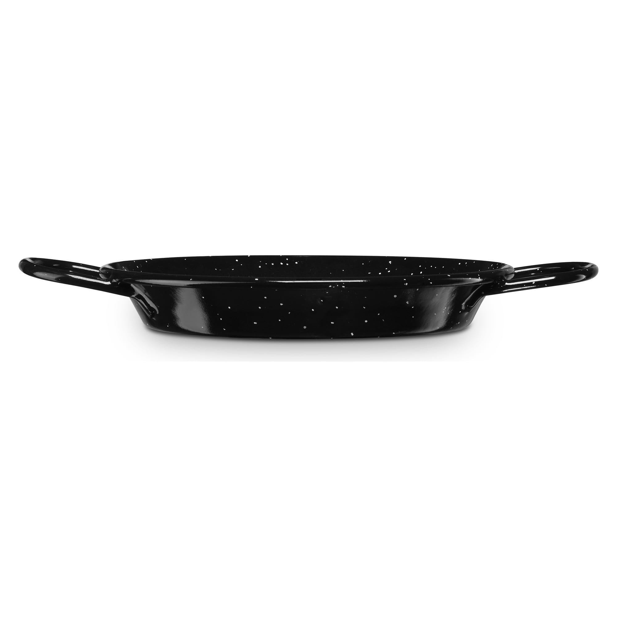 Colección Ja-Sper de Acero Esmaltado | Paellera valenciana Ø 60 x 5,4 cm (19 r) | Apta para Inducción, Vitrocerámica y Horno | para Arroces, Guisos y Salteados sin PFOA | Color Negro