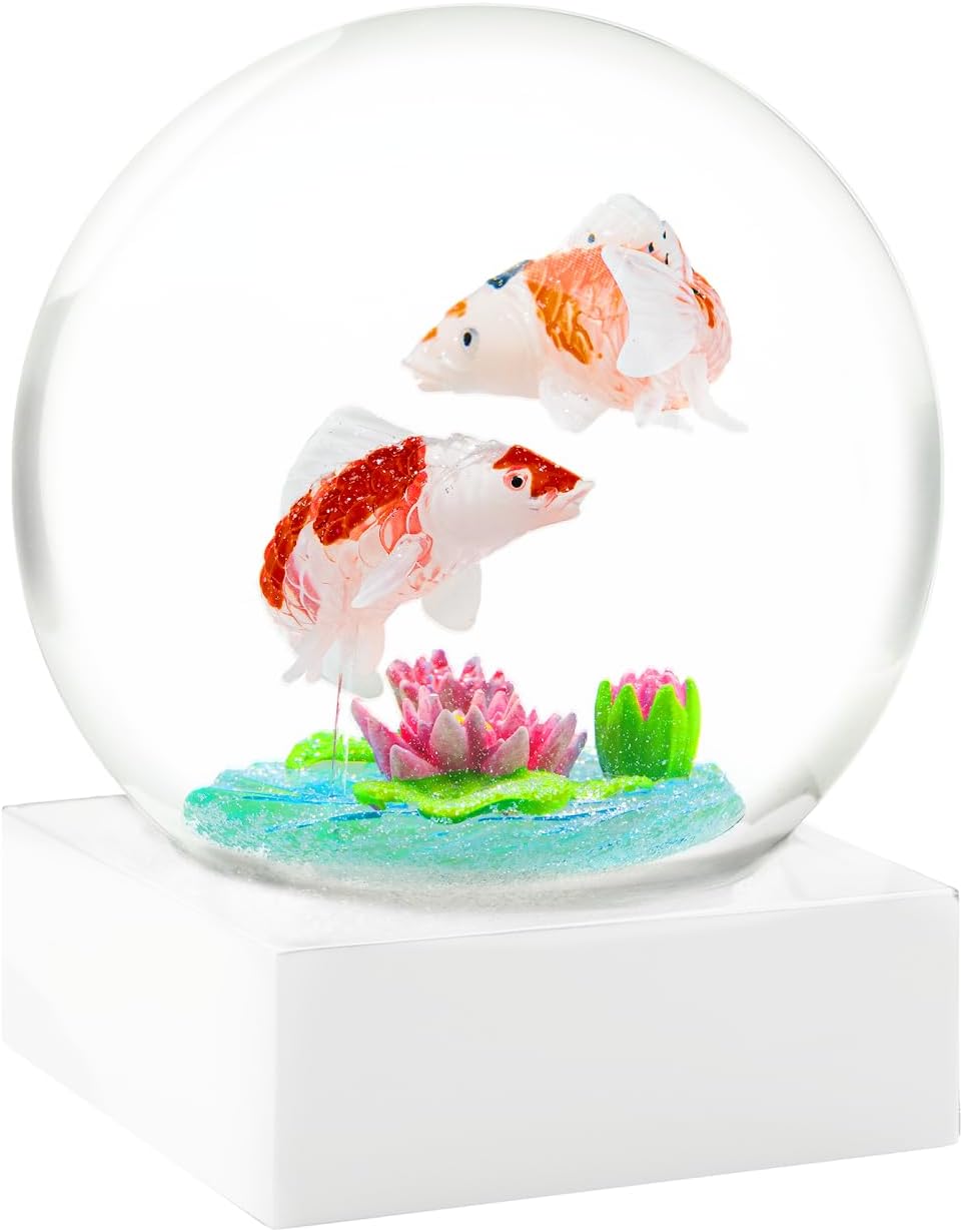 CoolSnowGlobes Koi Snow Globe