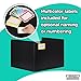 22-Pack Desk Dividers for Students - Durable & Waterproof Plastic Study Carrel Divider, Classroom Folders Teacher Supplies, Easy-to-Clean Plastic Privacy Shield Folder Boards for Student Desks, Black
