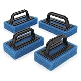 4 Pcs Screen Printing Scrub Pad with Handle – Screen Print Ink Scraper Remover for Reclaiming Mesh, Screen...