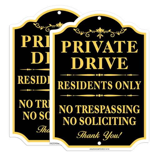 Panneaux Private Drive Residents Only pour préserver le calme de votre lotissement familial