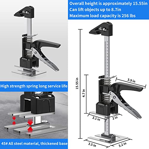 Labor Saving Arm Jack,Lever Arm Lifter 15.55 Inch Furniture Lifter Hand Lifting Tool Jack 2Pack Wall Tile Locator,Bar Clamps For Woodworking,Door Panel Lifting Cabinet Jack Board Lifter Multi Tool #TOP1