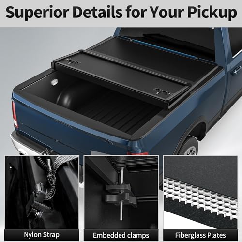 Image of OEDRO Hard Tri-Fold Tonneau Cover for 2007-2013 Chevy Silverado 1500 5.8ft
