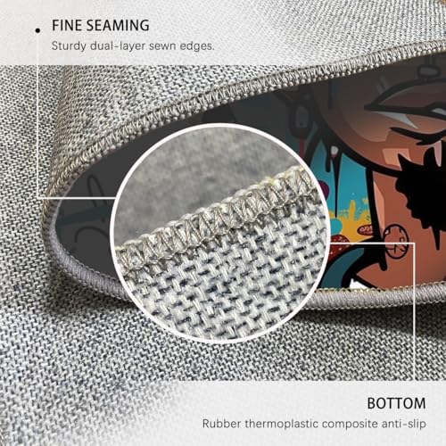 Tapis moderne lavable et antidérapant de grand format pour salle à manger