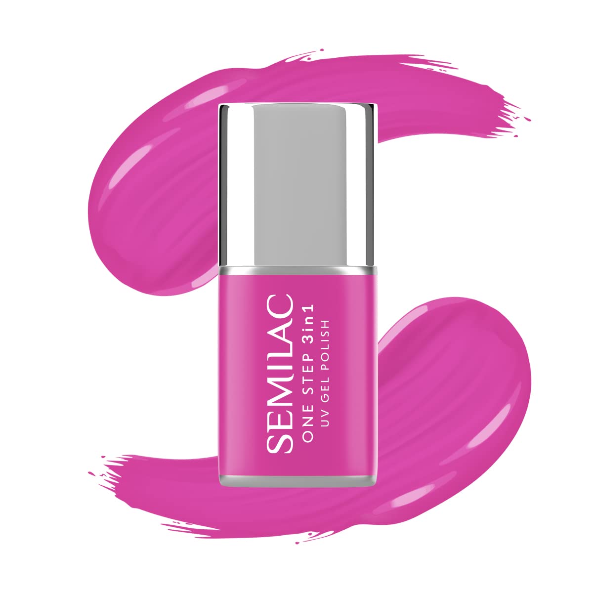 Semilac One Step Vernis à ongles UV 3 en 1 S685 rose violet 7 ml