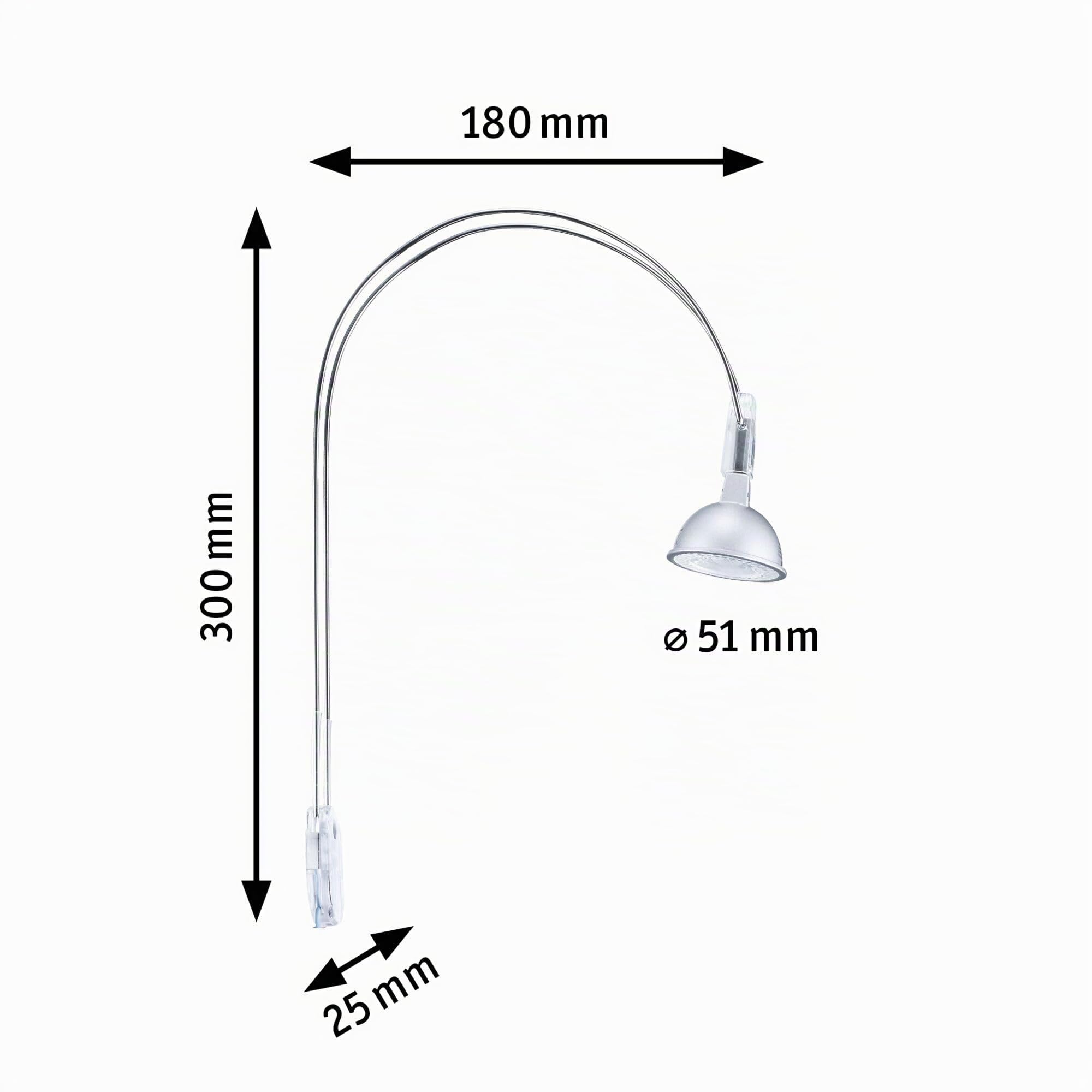 Paulmann 99908 Galeria LED II 2x4W GU5,3 Chrome 230/12V Métal
