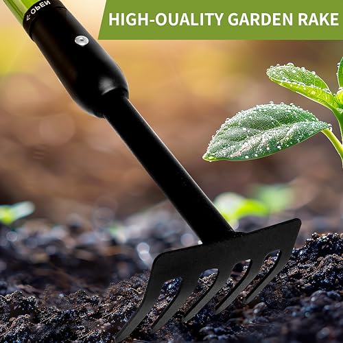 Telescopic Stand-Up Garden Rake (69 to 100cm) - Image 4