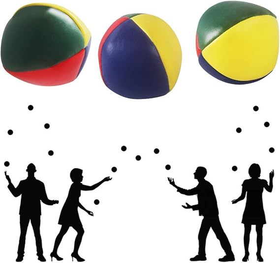 Juggling Balls, 6 Pack Soft Juggling Balls for Beginners Juggle Balls Bulk Set for Juggler, Kids and Adults