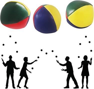 Juggling Balls, 6 Pack Soft Juggling Balls for Beginners Juggle Balls Bulk Set for Juggler, Kids and Adults