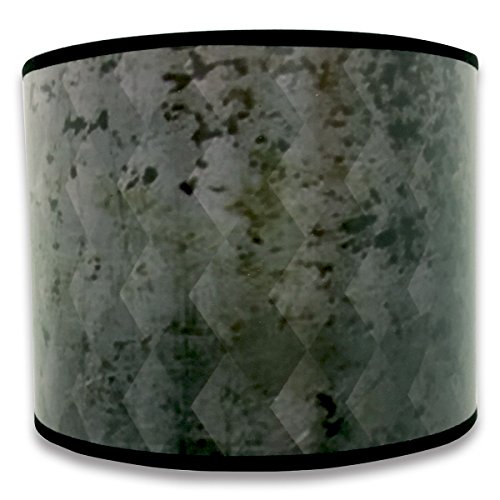 Image of Royal Designs, Inc. Trendy Decorative Handmade Drum Shade, Made in USA, 10in, HBC-8014-10, Black Snakeskin