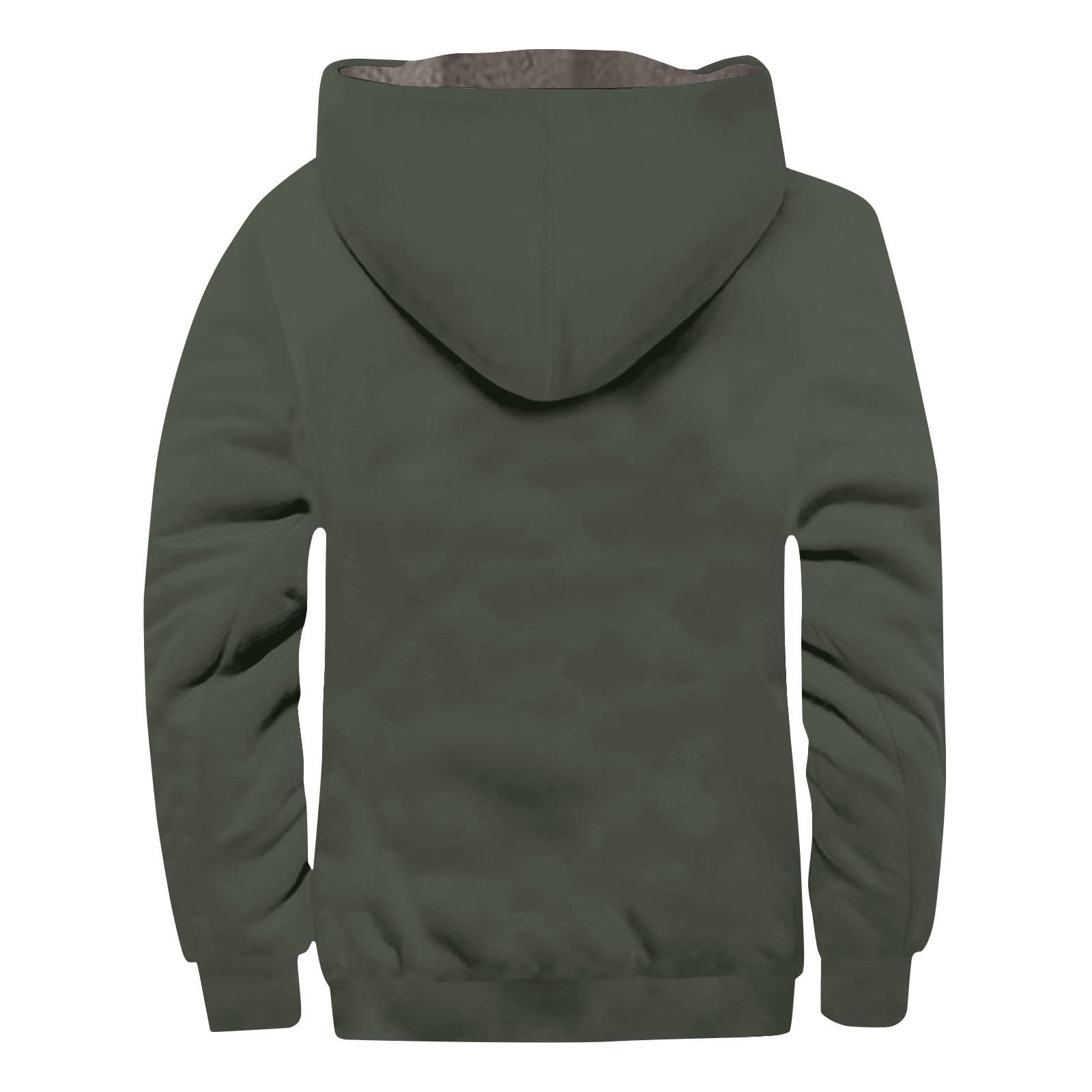 Chaqueta de invierno para hombre, cálida, de entretiempo con cremallera, forro polar, térmica, cortavientos, tallas grandes