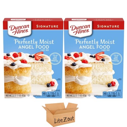 Angel Food Cake Mix, 16oz Bundle, (2 Pack), by Litezout