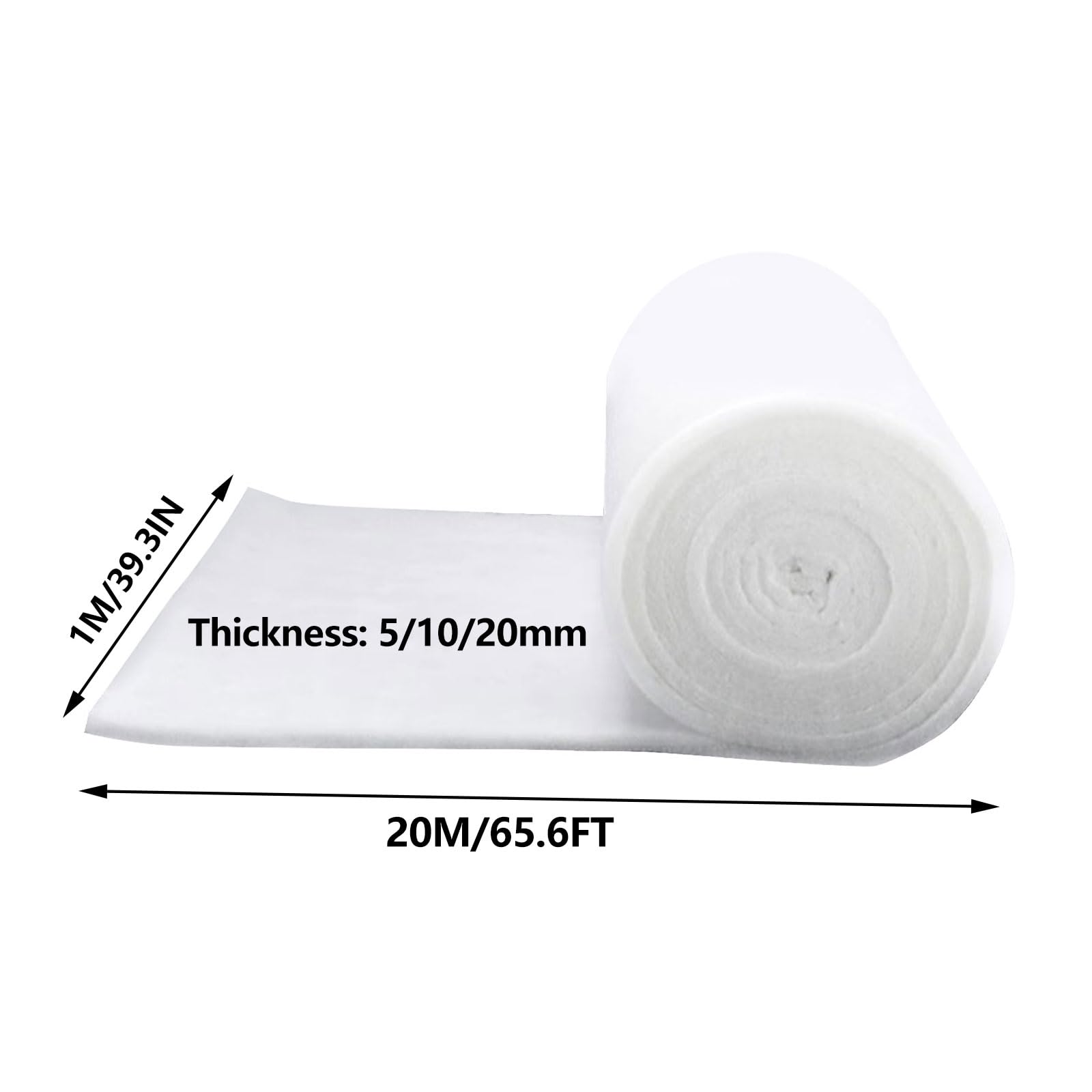 Yinian Filtermatte Luftfilter Rolle Filtermaterial 1x20m 10mm Dick Filterschwamm Staub Waschbar Abluftfilter