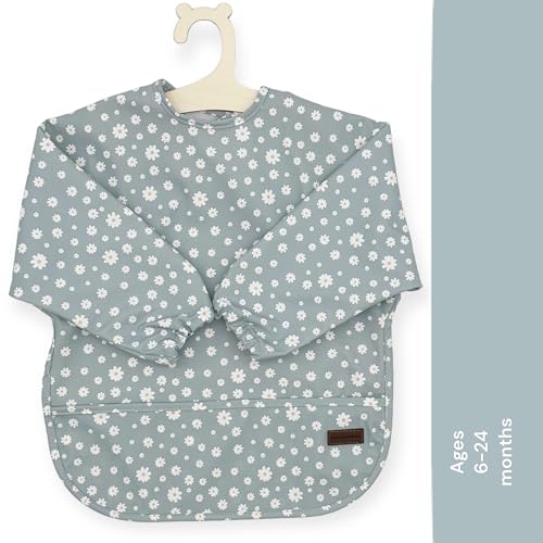 Long sleeve Bib for Girl Boy Baby Toddler 6-24 M Essential Must Have for Eating Feeding Baby Led Weaning Mess Free2