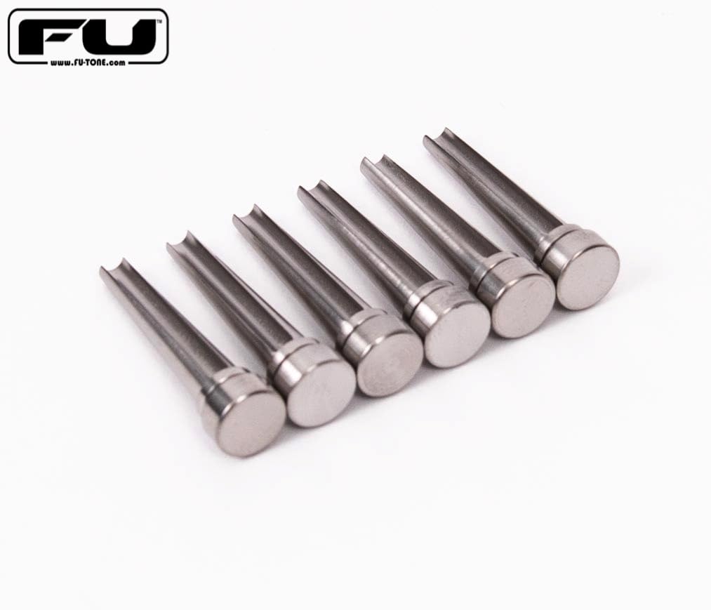Amazon | FU-Tone Titanium Acoustic Bridge Pins – SILVER
