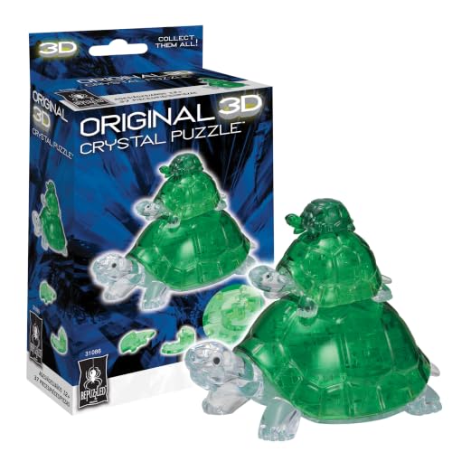 BePuzzled Turtles Original 3D Crystal Puzzle, 37-Piece, Ages 12 and Up - image 1