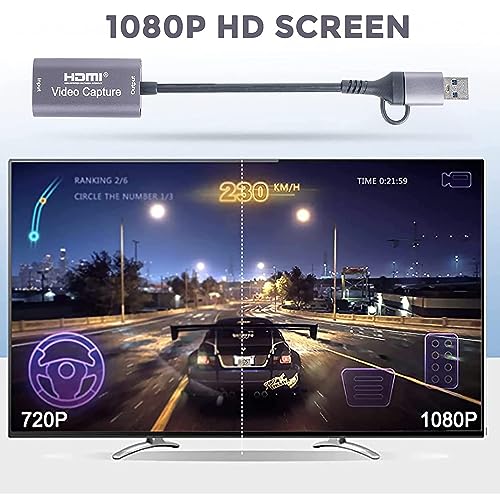 Image of Tobo USB 3.0 /Type C Video Capture Card 1080P 60fps 4K HDMI-Compatible Video Box for Mackbook PS4 Game Camera Recorder-(TD-802HVC-001)
