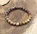 Kartini Studio Natural Stone Bracelet, Grizzly Bear Bracelet, Jewelry for Man