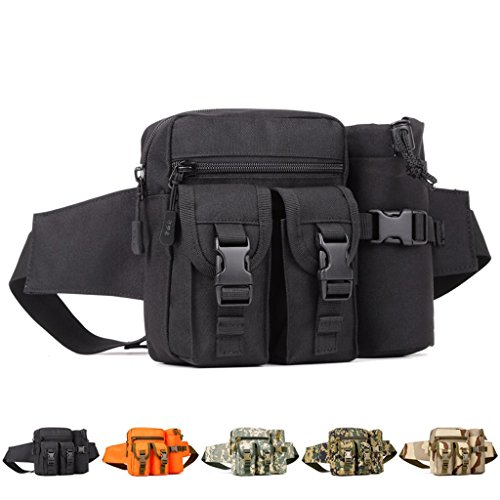 Image of SHOPEE BRANDED Nylon Camo Waist Pack Bag Fanny Packs Waterproof Hip Belt Bag Pouch for Hiking Climbing Outdoor Bumbag