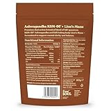 Ashwagandha KSM-66® + Lions Mane Complex | 5000mg Lions Mane + 2500mg Ashwagandha High Strength Tablets| Added Zinc + Vitamin B6 | Vegan UK Made| Free Soul - Image 2