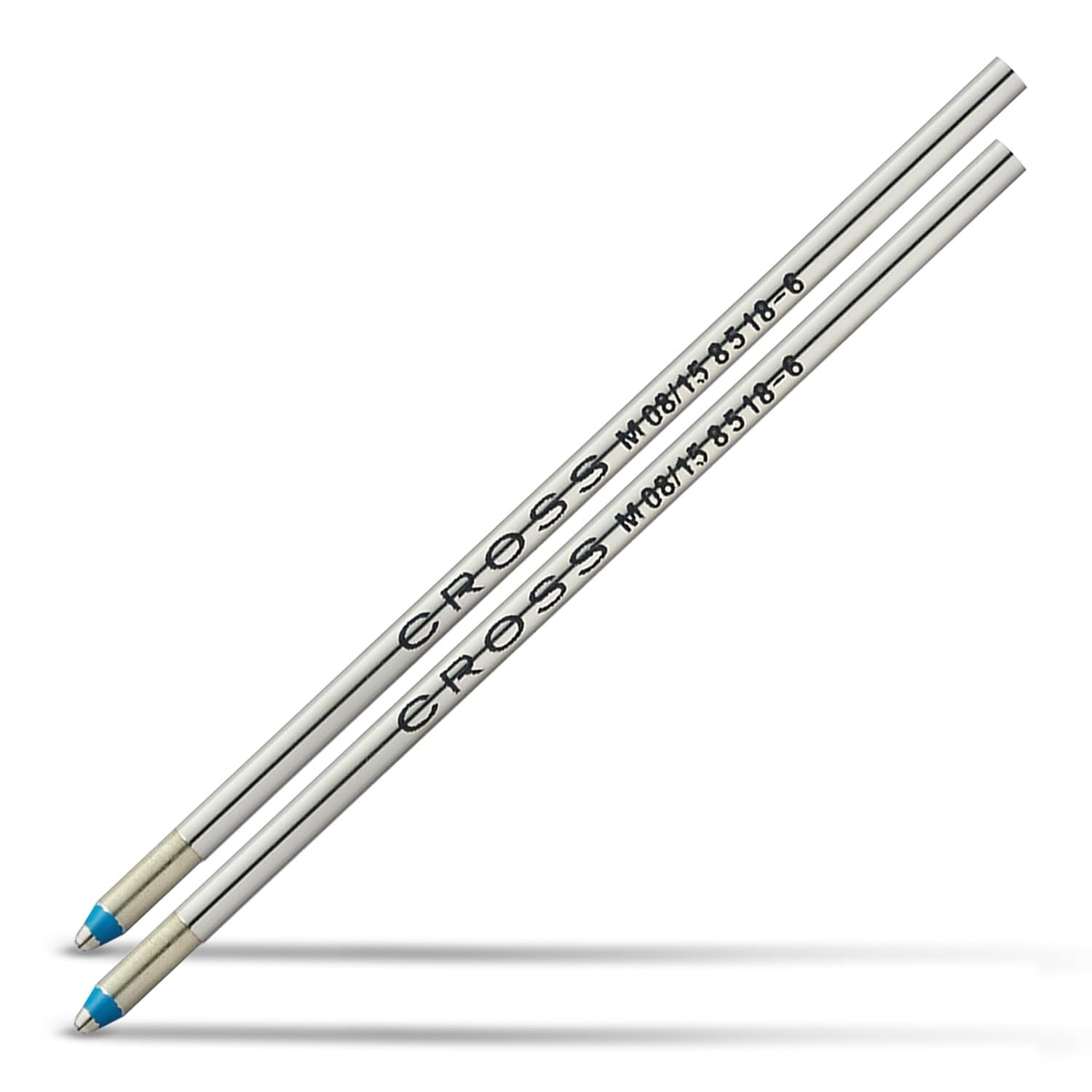 Cross 8518-6 Original Micro Refill for Ballpoint Pens, Medium Point, Suitable for Cross Tech3+ Ballpoint Pens, 2 Pack, Blue