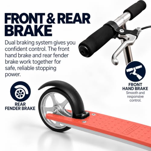 Image of XOOTR Dash Adult Kick Scooter - Lightweight 10 lb Design, 330 lb Weight Capacity, QuickClick Folding System, Front & Rear Brakes