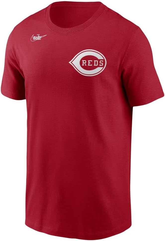 Nike Men's Barry Larkin Cincinnati Reds Cooperstown Collection Name & Number T-Shirt
