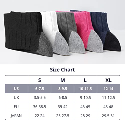 Akaso 2 Pairs Ultralight Running Socks, Crew Coolmax Cotton Athletic Sport Quarter Hiking & Running Socks For Men & Women(Grey M) #TOP4