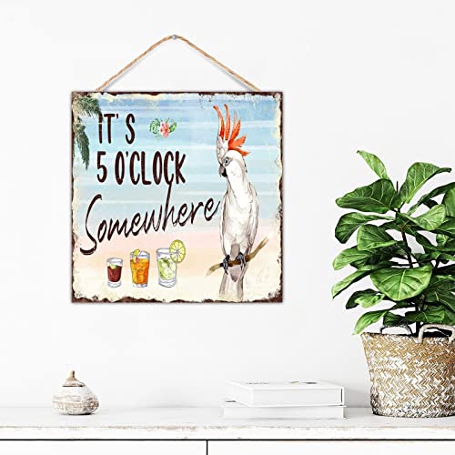 Décoration murale maison It's 5 O'Clock Somewhere, le cadeau idéal pour crémaillère et salon - 4