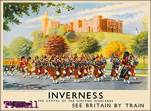 TYmall Jigsaw Puzzle 1000 Piece Kids Adult Inverness Scotland Scottish Highlands Vintage Great Britain Travel Educational Puzzle Family Entertainment Wooden Puzzles