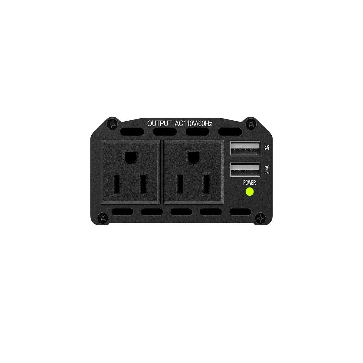 Inversor De Corriente Para Coche De 300 W CC 12 V A CA 110 V Con Dos Puertos USB De 5,4 A Inversor Onda Pura Convertidor