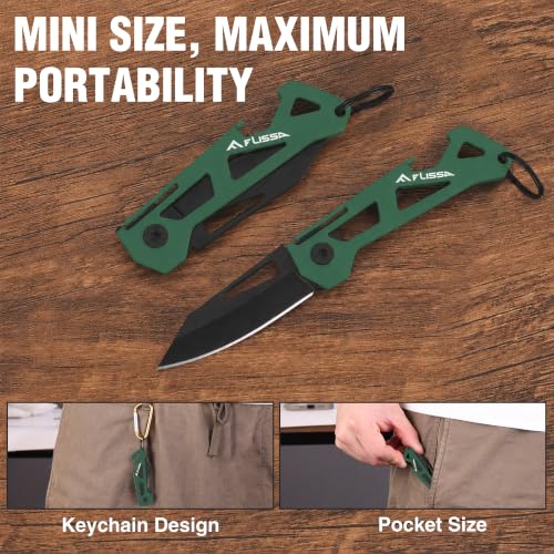 Image of FLISSA Mini Folding Pocket Knife-Vintage Green
