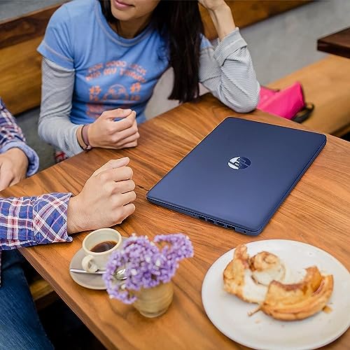 Image of HP 14 inch Laptop Stream Ultral Light for Students and Business, Intel Celeron N4120, 8GB RAM, 192GB Storage (64GB eMMC+128GB Ghost Manta SD Card), 1 Year Office 365, HDMI, WiFi, USB-A&C, Win 11