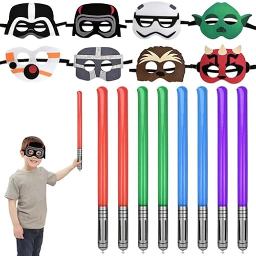 Decoración de cumpleaños de Star Wars, sable de luz de Star Wars, decoración para fiestas, regalos de cumpleaños infantiles, 16 unidades, regalo de cumpleaños, tema de galaxia, contenido del | Ya disponible en tu tienda friki favorita! En mundofriki.es!