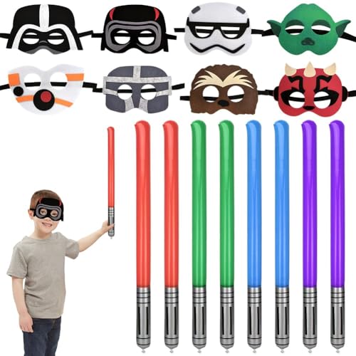 Decoración de cumpleaños de Star Wars, sable de luz de Star