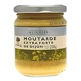  Mostaza fuerte de Dijon 200gr. A l\'Olivier (Pack de 6)